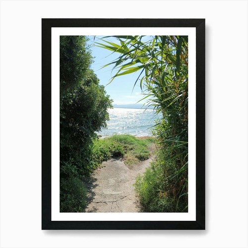 Path the beach - beach, print