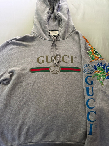 Gucci men gray pullover - gray, l
