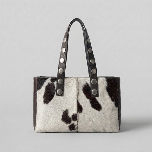 Genuine cowhide leather tote - genuine,