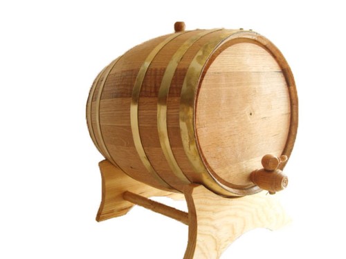 Oak barrels liter brass - barrels,