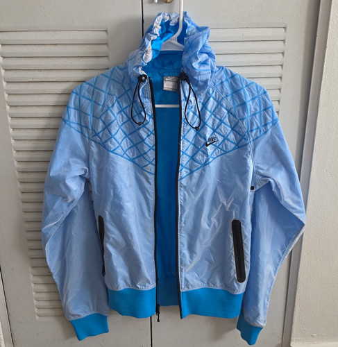 Nike men blue hooded full - nike,