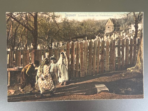 Postcard bosnia children - postcard,