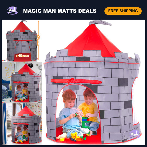 Kids knight castle play - kids, tent