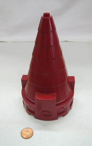 Vtg lego duplo - maroon, burgundy