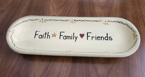 Faith family friends wood - faith, sign