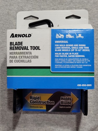 Arnold mower blade removal - mower,