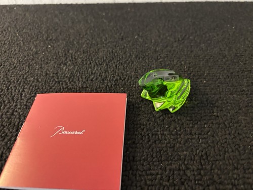 Green frog baccarat crystal - green,