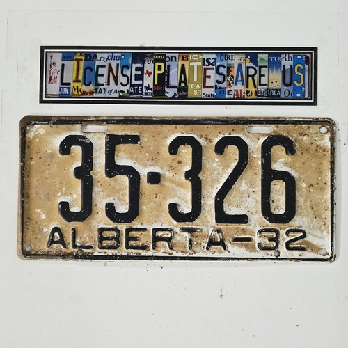 1932 alberta canada license - 1932,