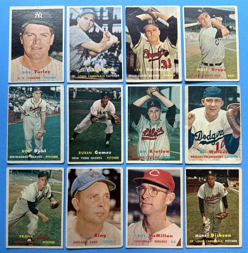 1957 topps baseball lot - topps, of