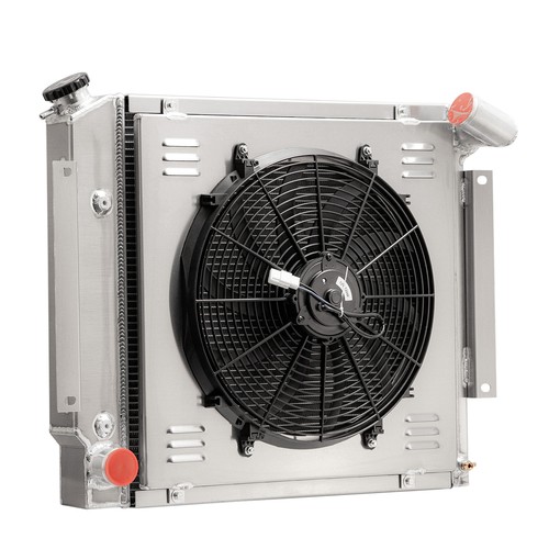 Row radiator shroud fan for - radiator,