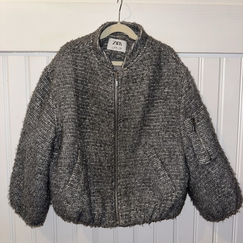 Zara girls gray tweed - zara,