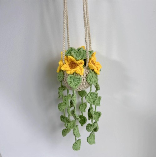 Handmade crochet sunflower - crochet,