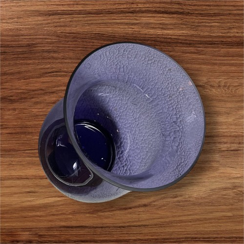 Purple glass vase - purple, inches