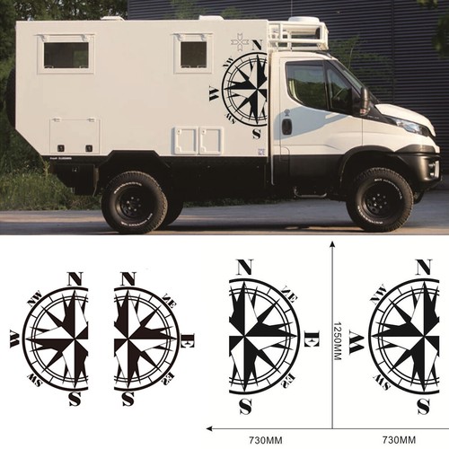 Compass totem car - compass, decal