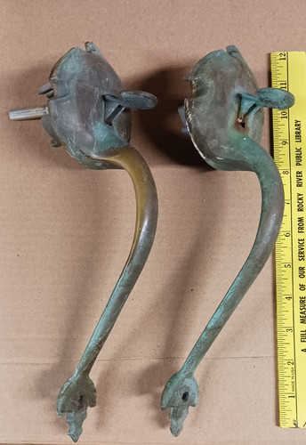 Pair large brass - pair,