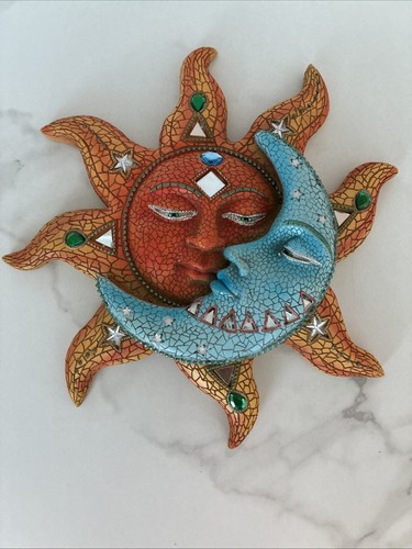 Sun and moon - 3d, mosaic