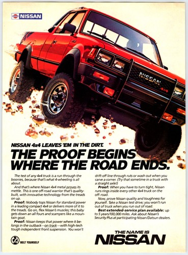 1985 nissan 4x4 pickup - 4x4,