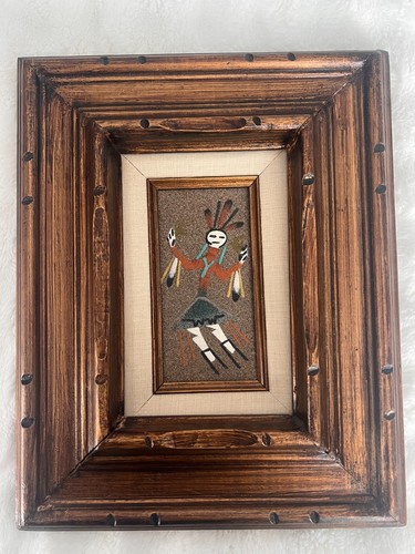 Vintage navajo sand painting - vintage,