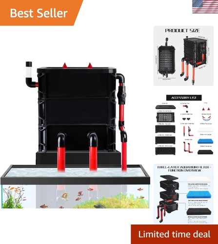 Layer aquarium filter box - 3‑layer,