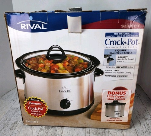 Rival crock pot - 5, quart
