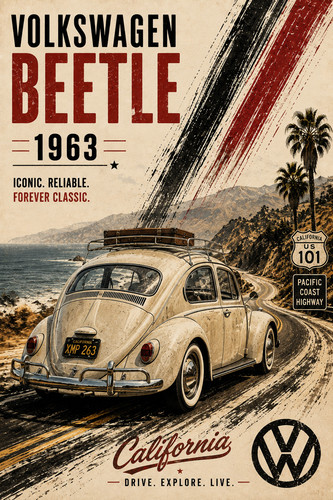 1963 volkswagen beetle - volkswagen,