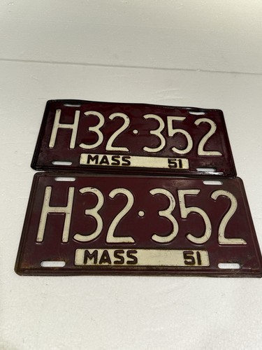 Vintage license plates mass - plates,