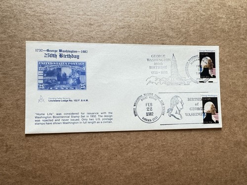 1982 fdc washington - us, 250th