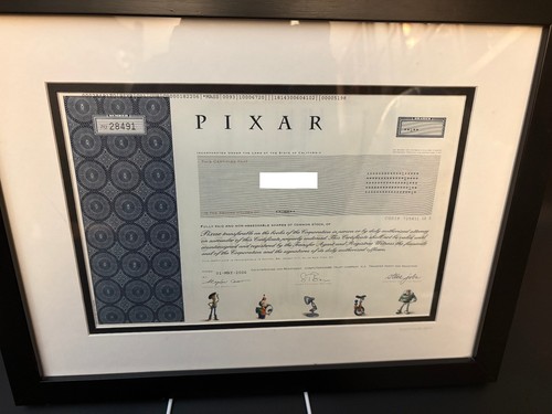 Pixar framed stock - pixar,