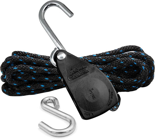 Block and tackle pulley - and,