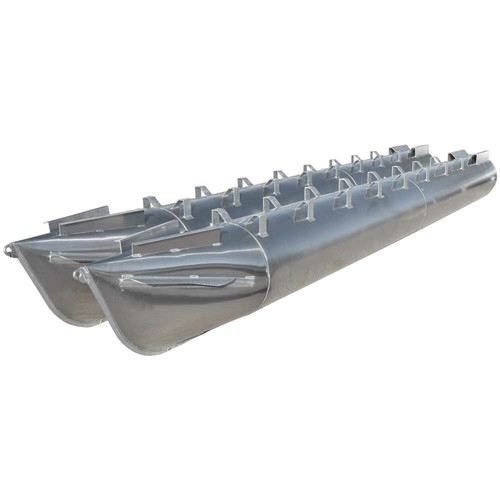 Pontoon log boat float - boat, w/