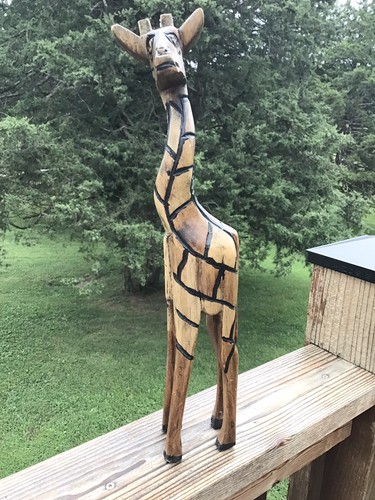 Hand carved wooden wood - hand, 18”