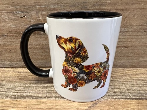 Dachshund ceramic mug 4 - x, 4"