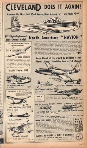 1947 cleveland model supply - 1947,