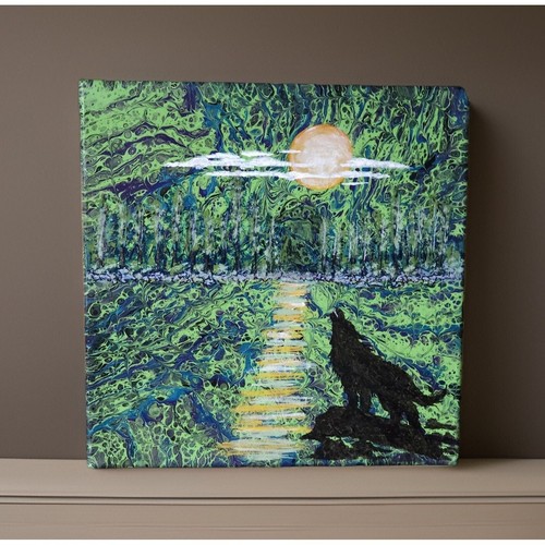 Painting acrylic canvas - painting, on