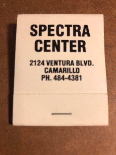 Spectra center matchbook - spectra,
