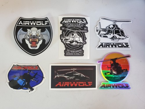 Airwolf 1980s stickers variety - 1980s,