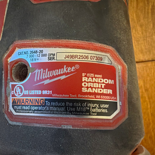 Milwaukee m18 18v 5in - m18, random