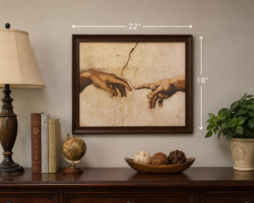 Framed michelangelo creation - framed,