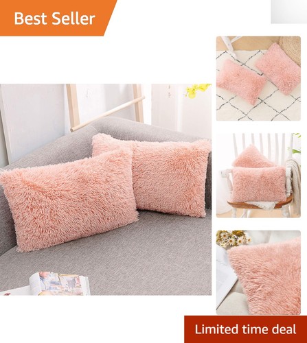 Stylish faux fur lumbar - fur, pillow
