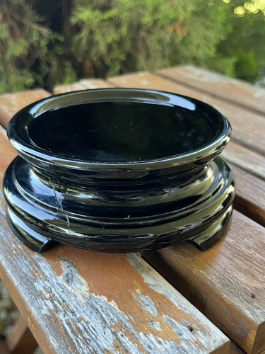 Large art deco - black, amethyst