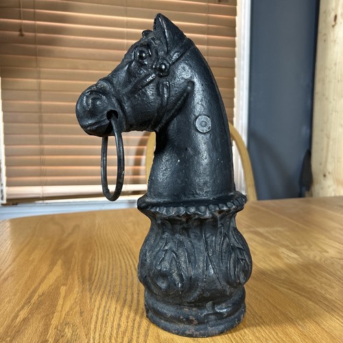 Victorian hitching post iron - post,