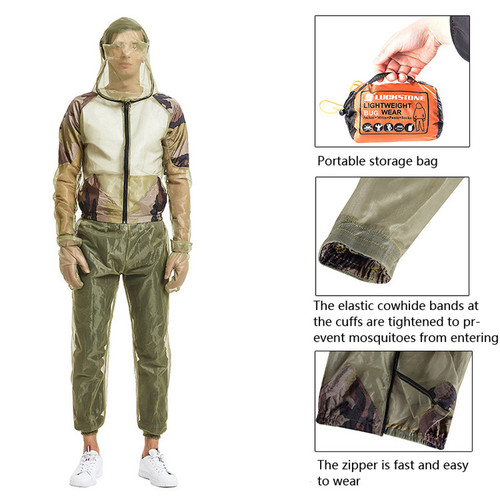 Mesh anti bee suit camping - anti-bee,