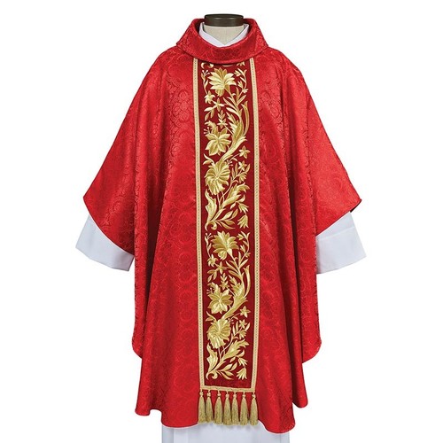 Domenico red chasuble - red,
