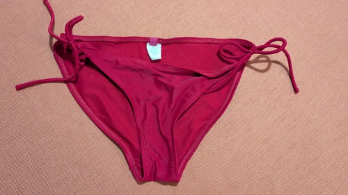 Red string bikini - red,