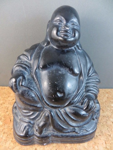 Vintage buddha smiling happy - vintage,
