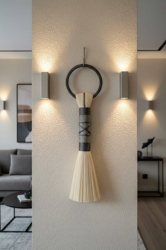 Mexican macrame wall hanging - wall,