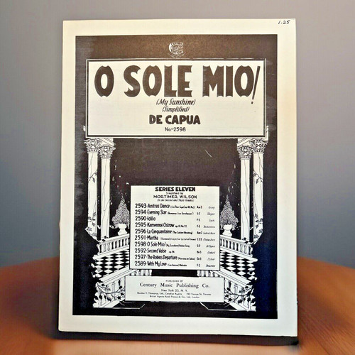 Sole mio de capula - o, ~