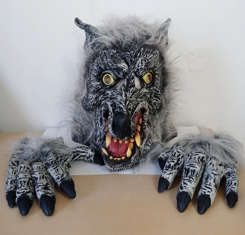 Beastly werewolf head mask - werewolf, &