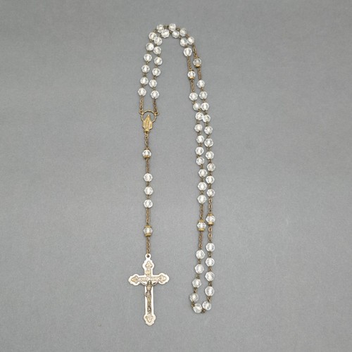 Vintage crystal bead - crystal, rosary