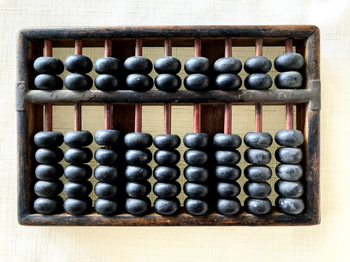 Vintage black wooded - wooded, brass